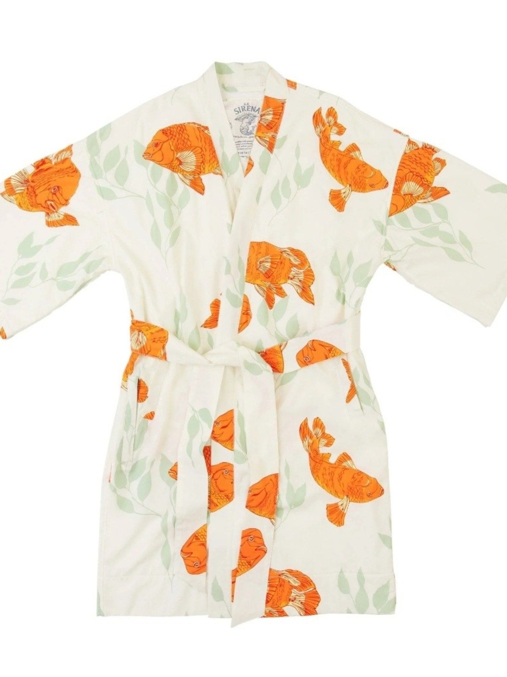 Califrnia Cowboy Gold Fish Robe